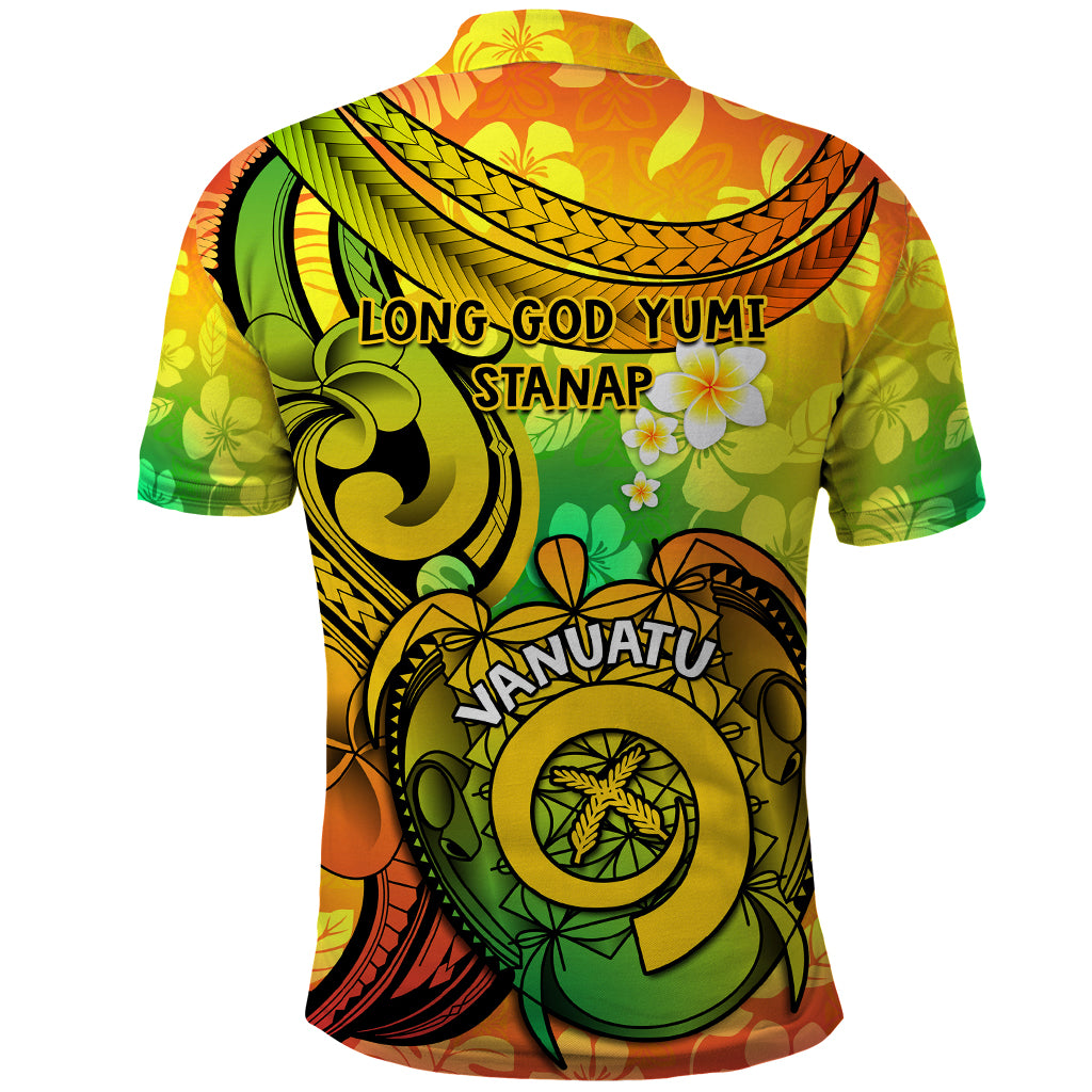 Halo Vanuatu Polo Shirt Sand Drawing Turtle Polynesian Tropical Flowers LT14 - Polynesian Pride