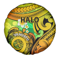 Halo Vanuatu Spare Tire Cover Sand Drawing Turtle Polynesian Tropical Flowers LT14 - Polynesian Pride