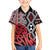 New Zealand Hawaiian Shirt Aotearoa Kowhaiwhai Mix Taniko Art - Red