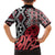 New Zealand Hawaiian Shirt Aotearoa Kowhaiwhai Mix Taniko Art - Red