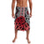 New Zealand Lavalava Aotearoa Kowhaiwhai Mix Taniko Art - Red