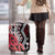 New Zealand Luggage Cover Aotearoa Kowhaiwhai Mix Taniko Art - Red