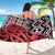 New Zealand Sarong Aotearoa Kowhaiwhai Mix Taniko Art - Red