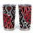 New Zealand Tumbler Cup Aotearoa Kowhaiwhai Mix Taniko Art - Red LT14