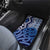 New Zealand Car Mats Aotearoa Kowhaiwhai Mix Taniko Art - Blue