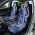 New Zealand Car Seat Cover Aotearoa Kowhaiwhai Mix Taniko Art - Blue