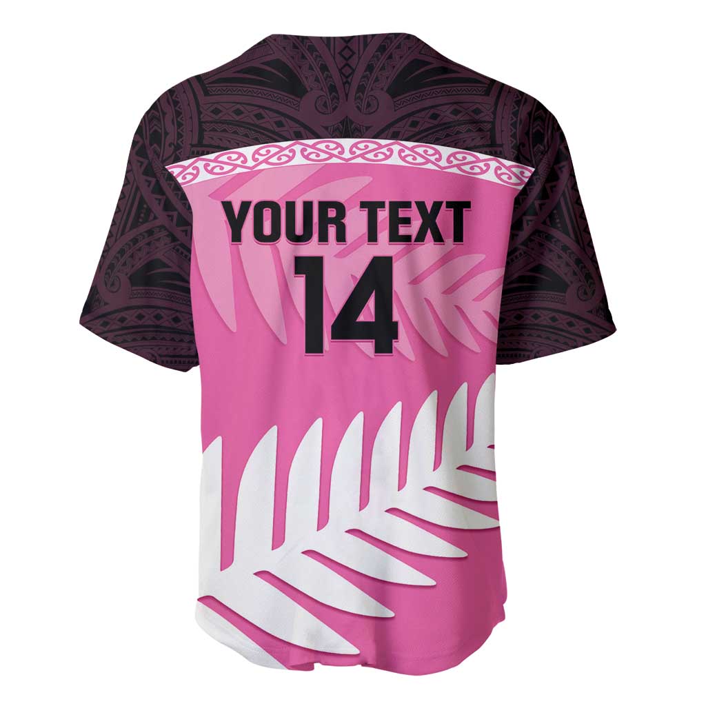 Custom New Zealand Aotearoa Cricket Baseball Jersey Go White Silver Fern LT14 - Polynesian Pride
