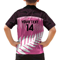 Custom New Zealand Aotearoa Cricket Family Matching Summer Maxi Dress and Hawaiian Shirt Go White Silver Fern LT14 - Polynesian Pride