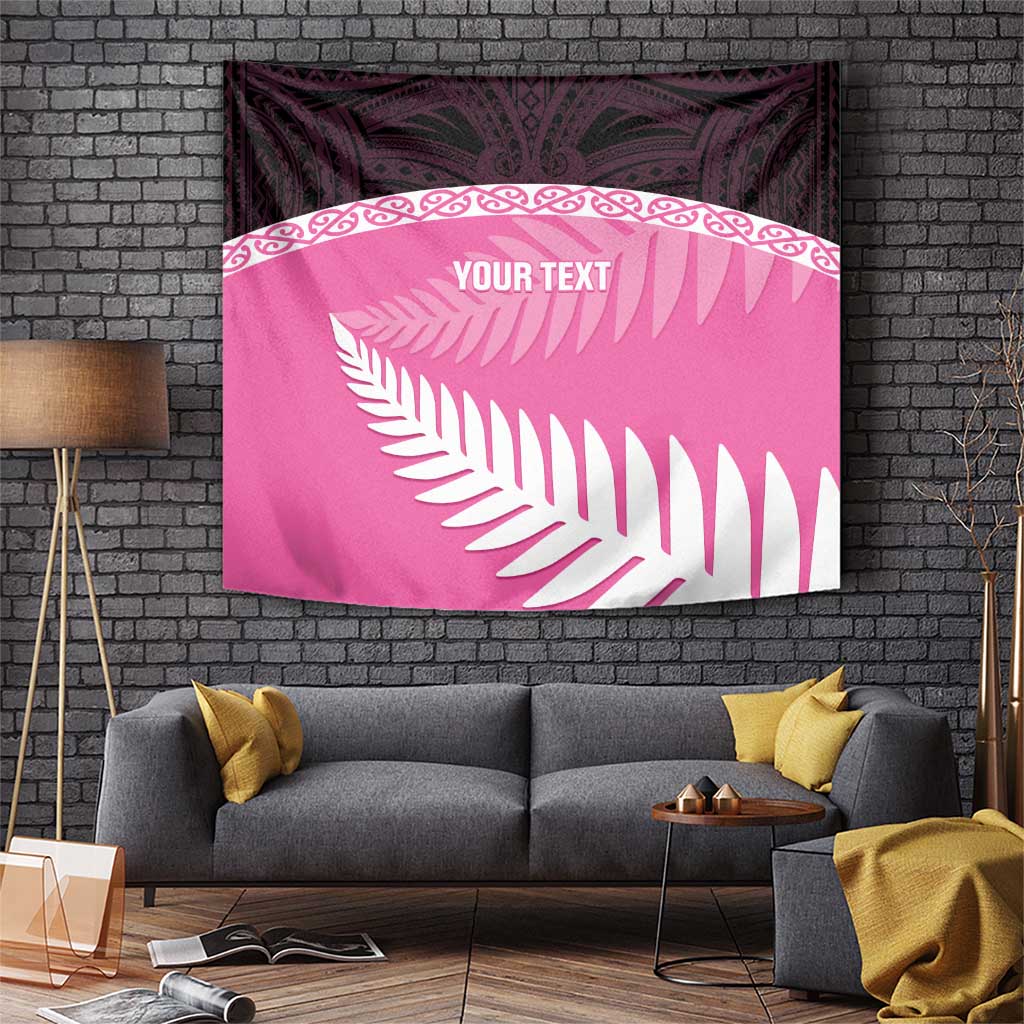 Custom New Zealand Aotearoa Cricket Tapestry Go White Silver Fern