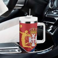 Custom Serbia Volleyball Tumbler With Handle 2025 Go Champions
