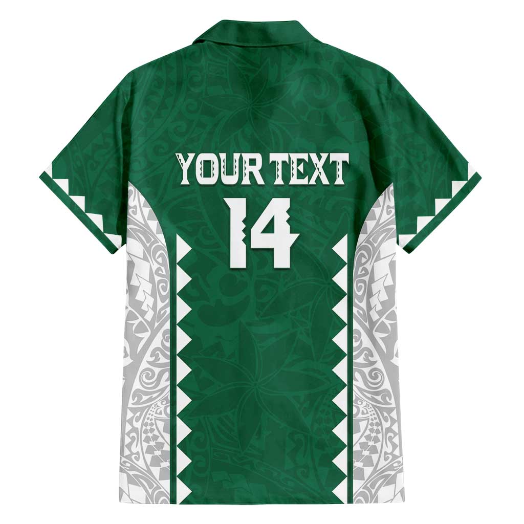 Custom Hawaii Volleyball Family Matching Off Shoulder Maxi Dress and Hawaiian Shirt Hawaiian Kakau Pattern