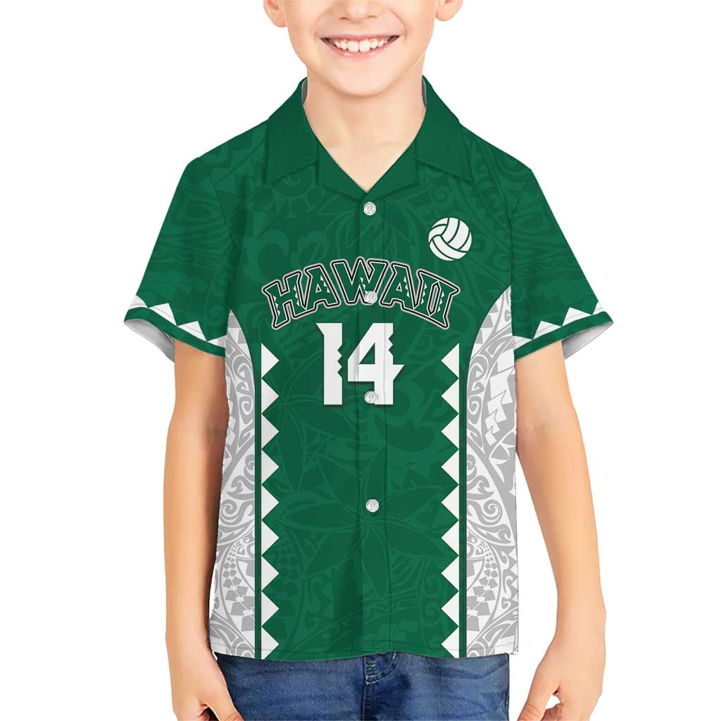 Custom Hawaii Volleyball Hawaiian Shirt Hawaiian Kakau Pattern