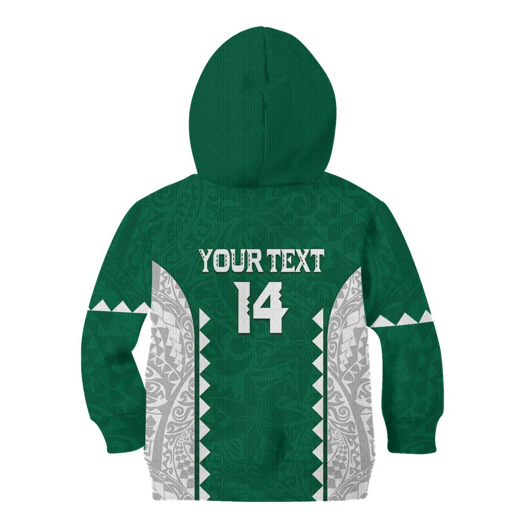 Custom Hawaii Volleyball Kid Hoodie Hawaiian Kakau Pattern