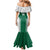 Custom Hawaii Volleyball Mermaid Dress Hawaiian Kakau Pattern