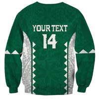 Custom Hawaii Volleyball Sweatshirt Hawaiian Kakau Pattern