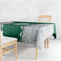 Custom Hawaii Volleyball Tablecloth Hawaiian Kakau Pattern