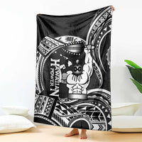 Black Hawaii Ikaika Warrior Blanket Hawaiian Power LT14 - Polynesian Pride