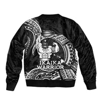 Black Hawaii Ikaika Warrior Bomber Jacket Hawaiian Power LT14 - Polynesian Pride