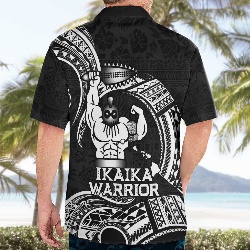 Black Hawaii Ikaika Warrior Hawaiian Shirt Hawaiian Power