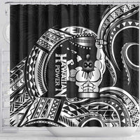 Black Hawaii Ikaika Warrior Shower Curtain Hawaiian Power LT14 - Polynesian Pride