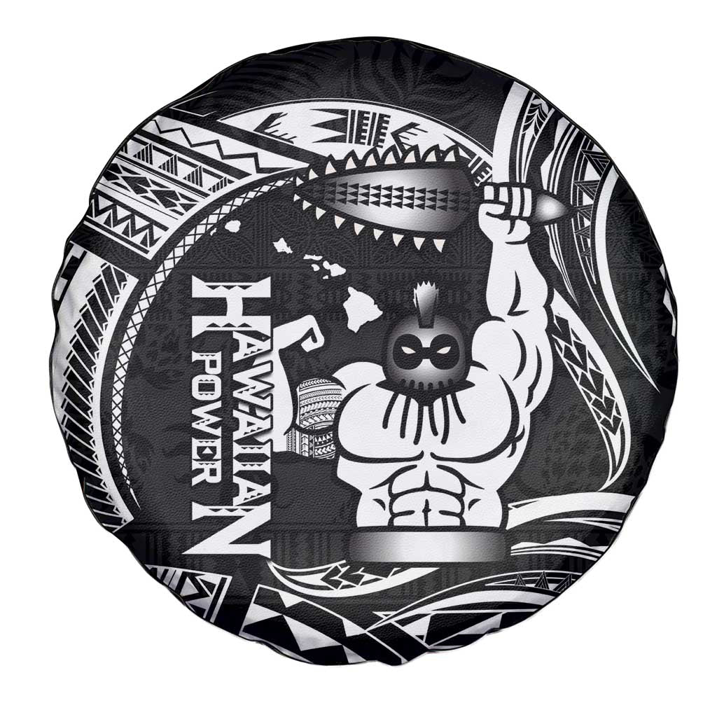 Black Hawaii Ikaika Warrior Spare Tire Cover Hawaiian Power