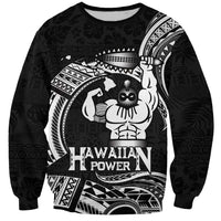 Black Hawaii Ikaika Warrior Sweatshirt Hawaiian Power LT14 Unisex Black - Polynesian Pride