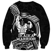 Black Hawaii Ikaika Warrior Sweatshirt Hawaiian Power LT14 - Polynesian Pride