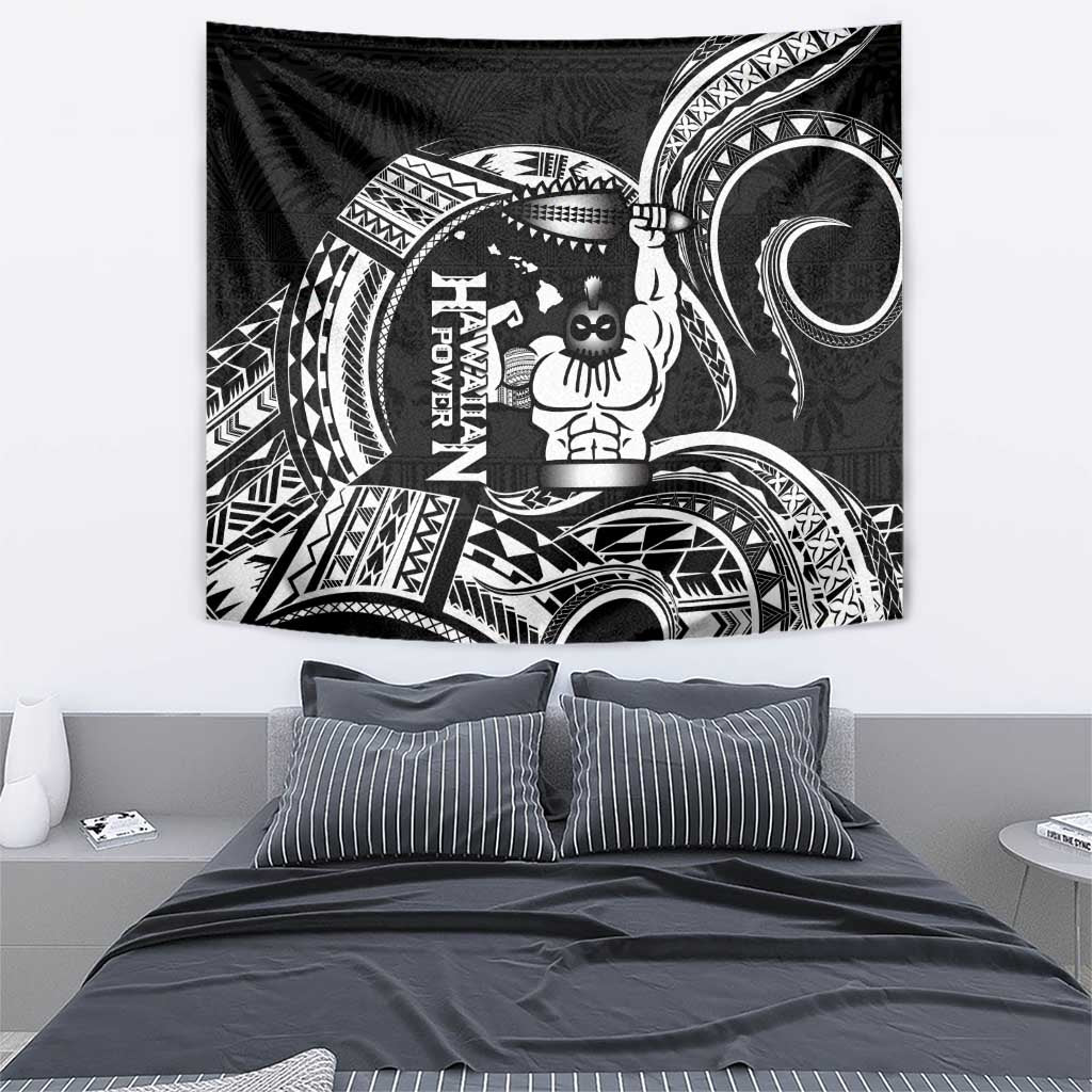 Black Hawaii Ikaika Warrior Tapestry Hawaiian Power LT14 - Polynesian Pride
