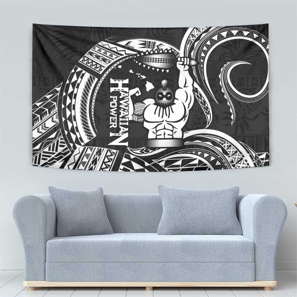 Black Hawaii Ikaika Warrior Tapestry Hawaiian Power LT14 - Polynesian Pride