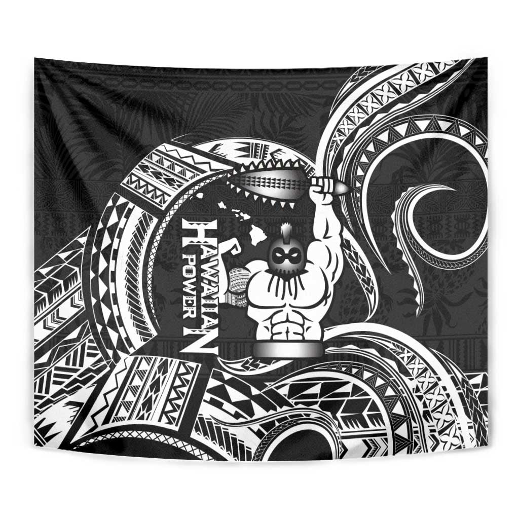Black Hawaii Ikaika Warrior Tapestry Hawaiian Power LT14 - Polynesian Pride