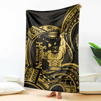 Gold Hawaii Ikaika Warrior Blanket Hawaiian Power LT14 - Polynesian Pride