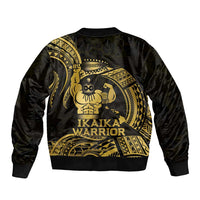 Gold Hawaii Ikaika Warrior Bomber Jacket Hawaiian Power LT14 - Polynesian Pride