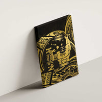 Gold Hawaii Ikaika Warrior Canvas Wall Art Hawaiian Power LT14 - Polynesian Pride