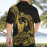 Gold Hawaii Ikaika Warrior Hawaiian Shirt Hawaiian Power