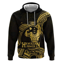 Gold Hawaii Ikaika Warrior Hoodie Hawaiian Power