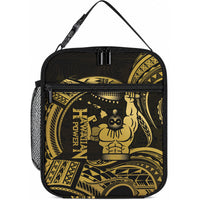 Gold Hawaii Ikaika Warrior Lunch Bag Hawaiian Power LT14 10.2 × 8.3 × 4.3 inch Gold - Polynesian Pride