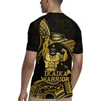 Gold Hawaii Ikaika Warrior Rugby Jersey Hawaiian Power LT14 - Polynesian Pride