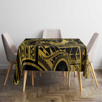 Gold Hawaii Ikaika Warrior Tablecloth Hawaiian Power LT14 - Polynesian Pride