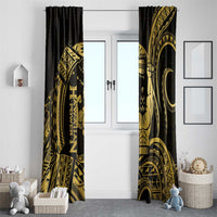 Gold Hawaii Ikaika Warrior Window Curtain Hawaiian Power LT14 - Polynesian Pride