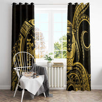 Gold Hawaii Ikaika Warrior Window Curtain Hawaiian Power LT14 - Polynesian Pride