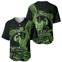 Green Hawaii Ikaika Warrior Baseball Jersey Hawaiian Power LT14 - Polynesian Pride