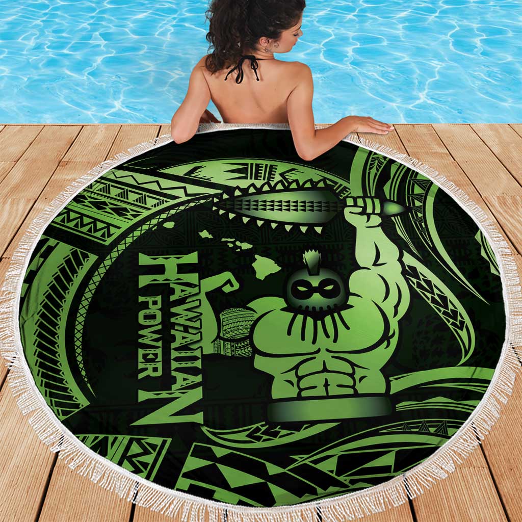 Green Hawaii Ikaika Warrior Beach Blanket Hawaiian Power LT14 - Polynesian Pride