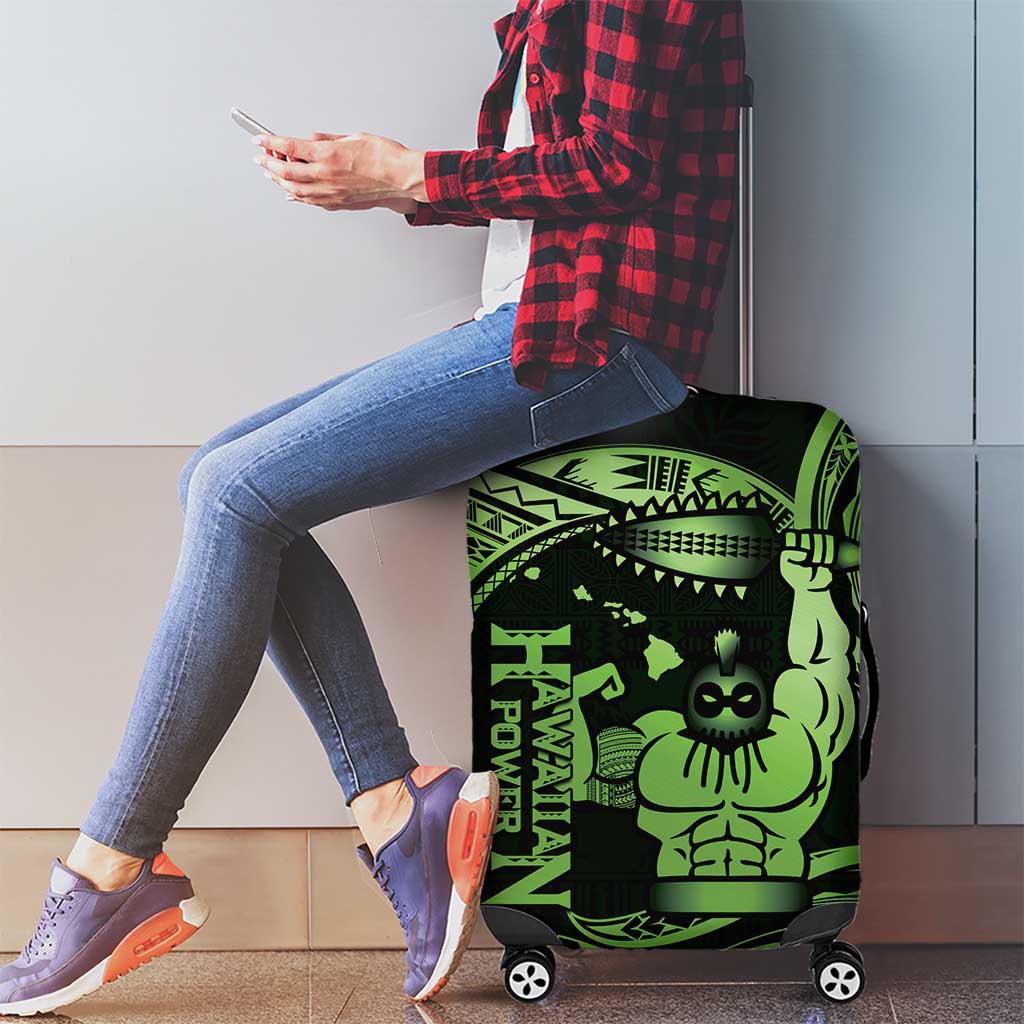 Green Hawaii Ikaika Warrior Luggage Cover Hawaiian Power