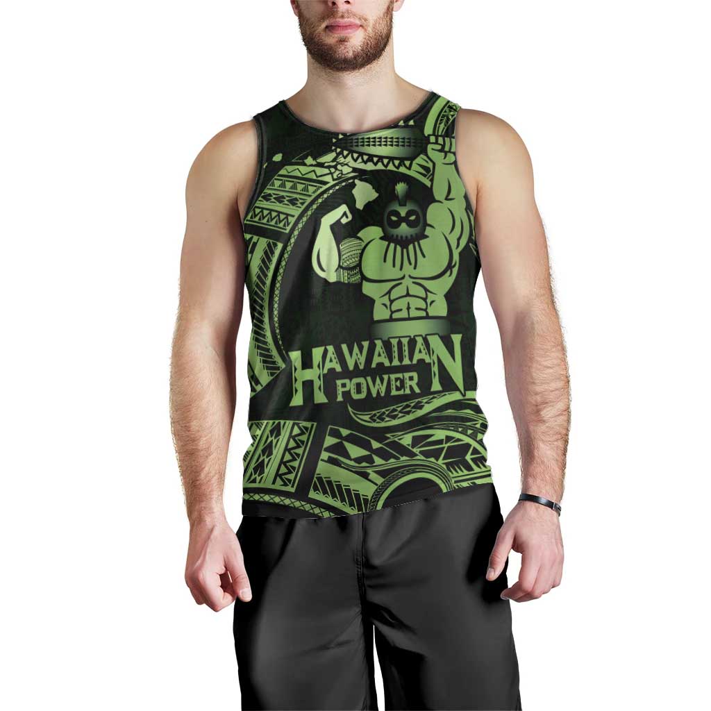Green Hawaii Ikaika Warrior Men Tank Top Hawaiian Power LT14 - Polynesian Pride
