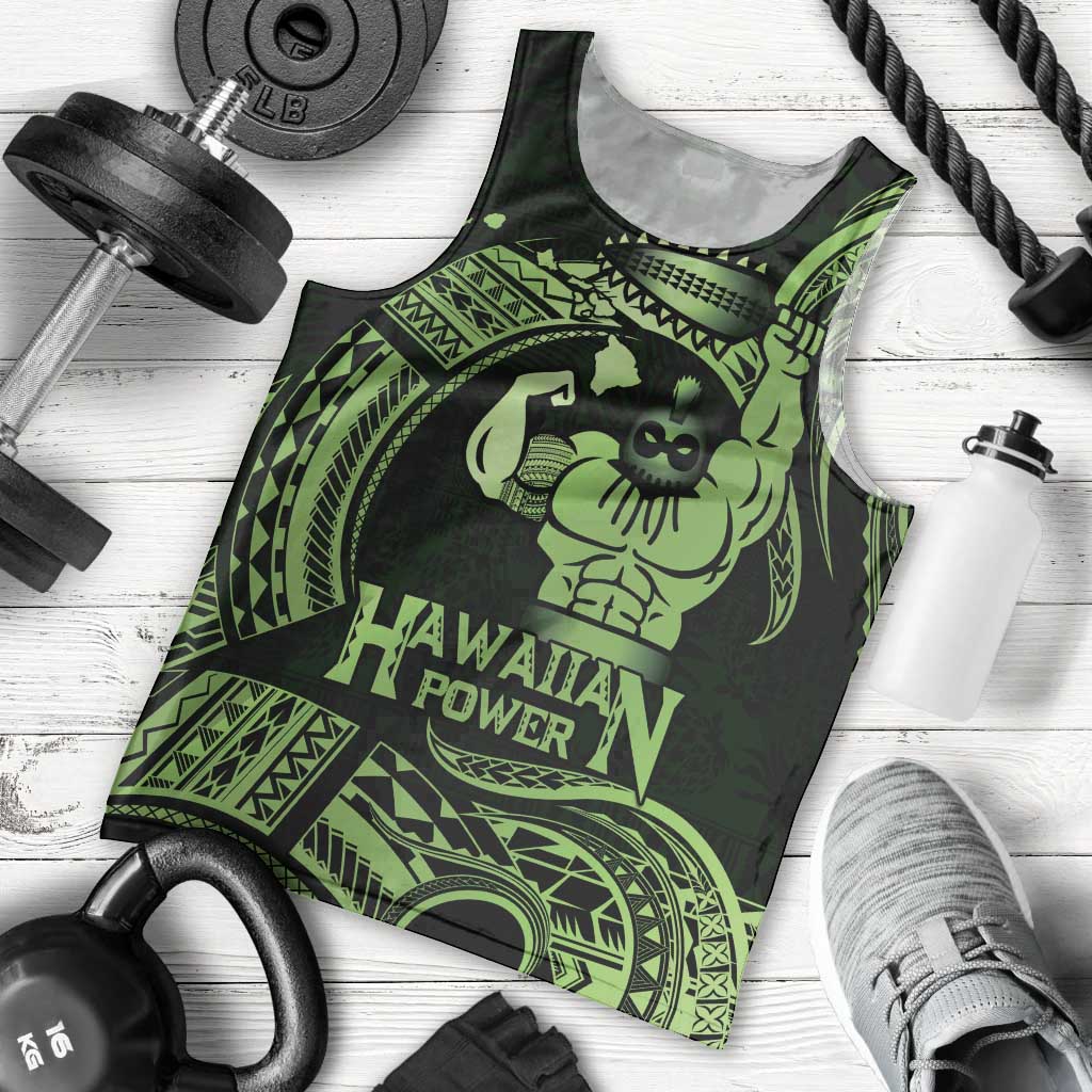 Green Hawaii Ikaika Warrior Men Tank Top Hawaiian Power LT14 - Polynesian Pride