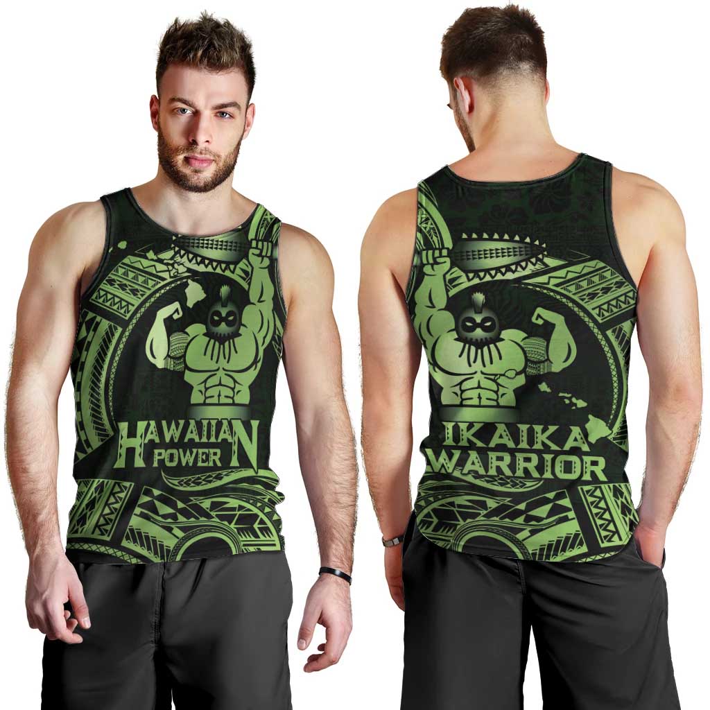 Green Hawaii Ikaika Warrior Men Tank Top Hawaiian Power LT14 - Polynesian Pride
