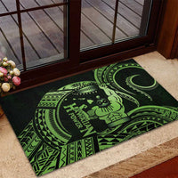 Green Hawaii Ikaika Warrior Rubber Doormat Hawaiian Power LT14 - Polynesian Pride