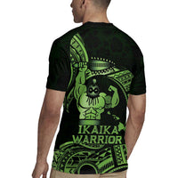 Green Hawaii Ikaika Warrior Rugby Jersey Hawaiian Power LT14 - Polynesian Pride