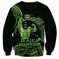 Green Hawaii Ikaika Warrior Sweatshirt Hawaiian Power LT14 - Polynesian Pride