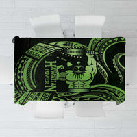 Green Hawaii Ikaika Warrior Tablecloth Hawaiian Power LT14 Green - Polynesian Pride